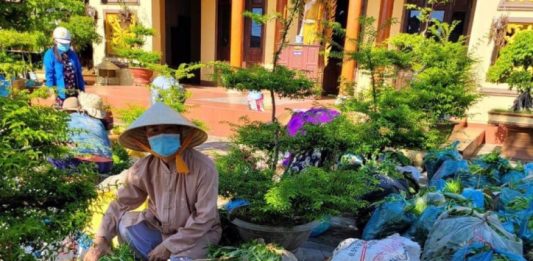 Thăng Bình: Chùa Phước Ấm tiếp tục hỗ trợ 13 tấn nhu yếu phẩm tại TP. Đà Nẵng