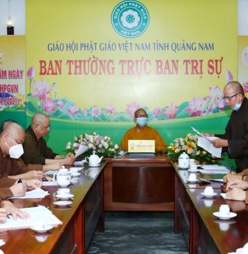 Ban Thường trực BTS PG tỉnh Quảng Nam rà soát công tác chuẩn bị tổ chức lễ Kỷ niệm 40 năm thành lập GHPGVN