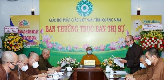 Ban Thường trực BTS PG tỉnh Quảng Nam rà soát công tác chuẩn bị tổ chức lễ Kỷ niệm 40 năm thành lập GHPGVN
