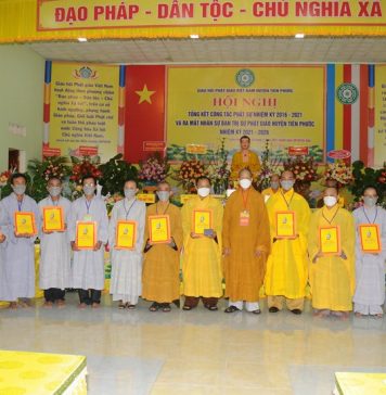 Tiên Phước: Hội nghị tổng kết và ra mắt nhân sự BTS Phật giáo huyện nhiệm kỳ 2021-2026