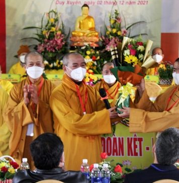 Thượng tọa Thích Như Giải tiếp tục làm Trưởng ban Trị sự Phật giáo huyện Duy Xuyên nhiệm kỳ 2021-2026