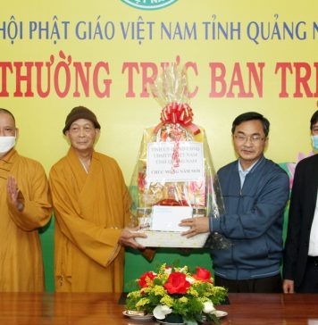 Các ban ngành chính quyền tỉnh Quảng Nam thăm, chúc Tết Ban Trị sự GHPGVN tỉnh