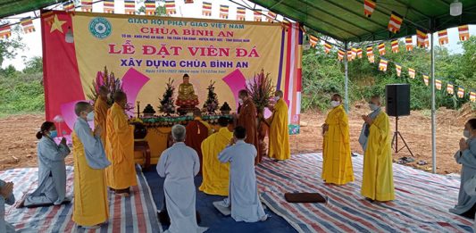 Hiệp Đức: Lễ đặt đá xây dựng chùa Bình An