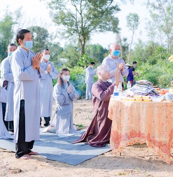 Tam Kỳ: San lấp mặt bằng xây dựng chánh điện mới Chùa Đông Yên