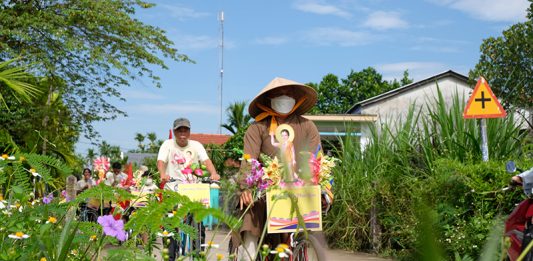 Duy Xuyên: Chùa Trà Nam diễu hành xe đạp kính mừng Phật đản PL.2566.