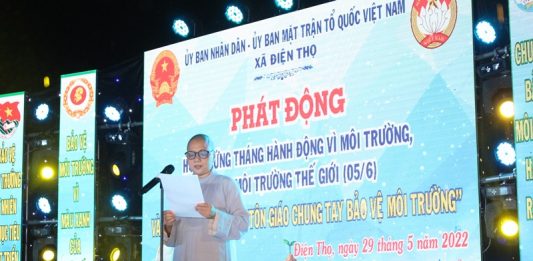 Điện Bàn: Liên hoan văn nghệ các cơ sở tôn giáo năm 2022 và phát động mô hình “tôn giáo chung tay bảo vệ môi trường” tại xã Điện Thọ