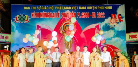 Phú Ninh: Trang nghiêm cử hành Đại lễ Phật đản PL. 2566 tại chùa Minh Cẩm