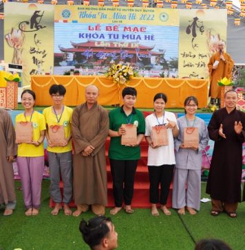 Duy Xuyên: Bế mạc khóa tu mùa hè “Hạt giống tâm lành” tại chùa Phước Sơn
