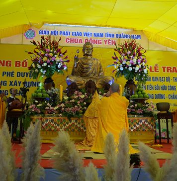 Tam Kỳ: Lễ bạch Phật khai kinh mở đầu chuỗi chương trình “Công bố địa điểm và phê duyệt tổng mặt bằng xây dựng chùa Đông Yên”