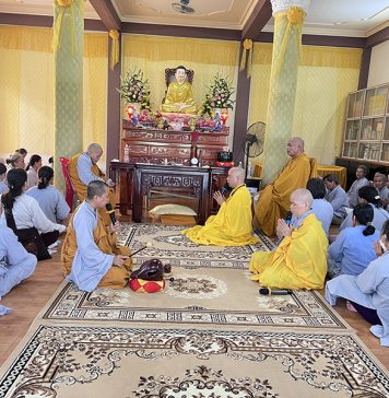 Quế Sơn: Khóa tu niệm Phật 1 ngày tại chùa Thượng Vĩnh