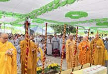 Quế Sơn: Trang nghiêm lễ đặt đá xây dựng chùa Hòa Mỹ