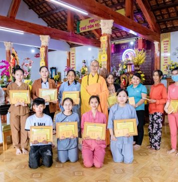 Núi Thành: Chùa Lộc Tân tổ chức lễ Quy y nhân mùa Vu lan Báo hiếu PL. 2566