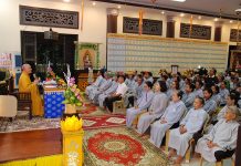 Thăng Bình: Thượng tọa Thích Đồng Thành thuyết giảng về đạo hiếu tại chùa Giác Nguyên