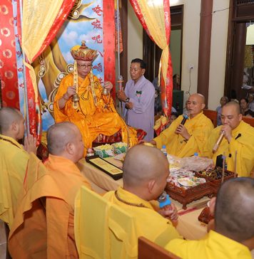 Phú Ninh: Trai đàn chẩn tế và lễ cài hoa hồng tại chùa Đại An