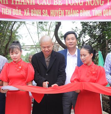 Thăng Bình: Lễ khánh thành cầu giao thông nông thôn tại xã Bình Sa