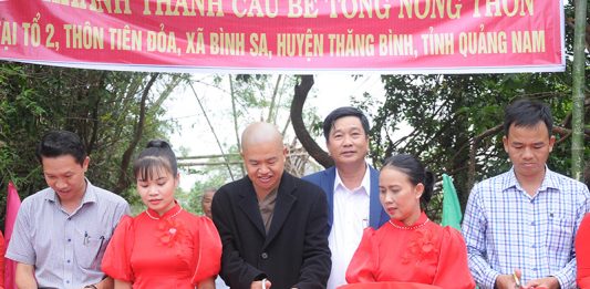 Thăng Bình: Lễ khánh thành cầu giao thông nông thôn tại xã Bình Sa
