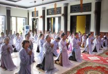 Thăng Bình: Chùa Giác Nguyên tổ chức khóa tu bát quan trai dành cho Phật tử tại gia