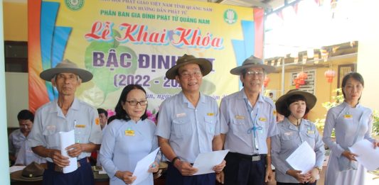 Phân ban GĐPT tỉnh Quảng Nam tổ chức khai khóa Bậc Định VI (2022 – 2024)