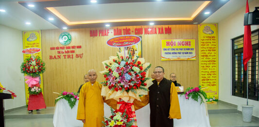 Điện Bàn: Ban Trị sự Phật giáo thị xã tổ chức lễ Phật thành đạo và tổng kết công tác Phật sự năm 2022