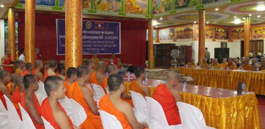 Video QCB: Đoàn BTS Phật giáo tỉnh Quảng Nam chính thức sang thăm hữu nghị Liên minh Phật giáo Lào