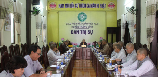 Thăng Bình: Ban Trị sự Phật giáo huyện họp triển khai Phật sự quý I và quý II năm 2023