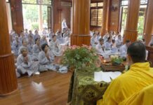 Núi Thành: Đạo tràng Bát quan trai cụm 2 khai khóa đầu năm