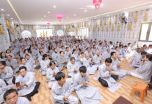 Phú Ninh: Hơn 300 hành giả tham dự khóa tu ngày an lạc tại chùa Đại An