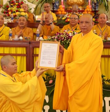 Thăng Bình: Bổ nhiệm Đại đức Thích Quảng Hà đảm nhiệm trụ trì chùa Giác Quang