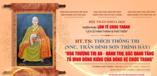 Video: NNC Trần Đình Sơn – Trình bày tham luận tại Hội thảo Khoa học Thiền Phái Lâm Tế Chúc Thánh