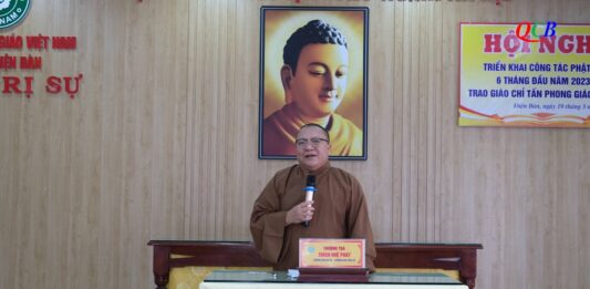 Video QCB: Điện Bàn – Họp mở rộng công tác Phật sự 6 tháng đầu năm 2023 và chuẩn bị Đại lễ Phật đản PL.2567