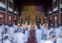 Điện Bàn: Hơn 350 cư sĩ tham gia đạo tràng tu bát quan trai cụm Tây