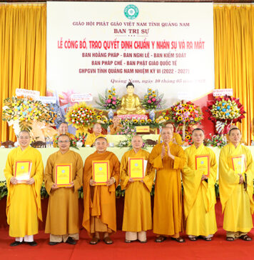 Ra mắt nhân sự 5 ban ngành trực thuộc Phật giáo tỉnh Quảng Nam nhiệm kỳ VI (2022 – 2027)