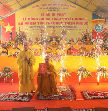 Quảng Ngãi: Lễ an vị Phật, công bố và trao quyết định bổ nhiệm trụ trì chùa Thiên Phước