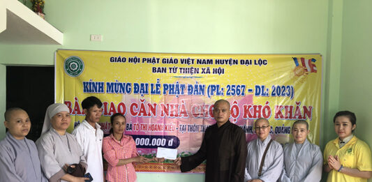 Đại Lộc: Ban TTXH PG huyện bàn giao 02 nhà tình thương