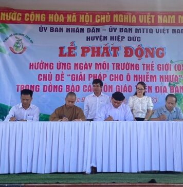 Hiệp Đức: Phật giáo huyện tham gia bảo vệ môi trường và ứng phó với biến đổi khí hậu