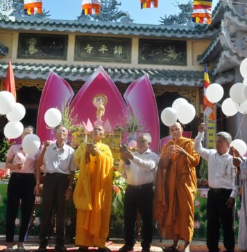 Thăng Bình: Trang nghiêm Đại lễ Phật đản PL. 2567 – DL. 2023 chùa Cẩm Bình