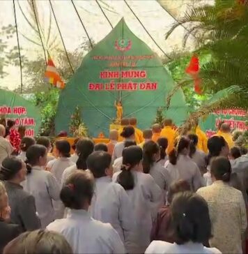 Video QCB: Ban Trị sự PG huyện Núi Thành tổ chức Đại lễ Phật đản ngoài cơ sở tại xã Tam Thạnh