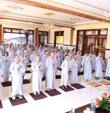 Thăng Bình: Các chùa cụm cánh Đông cộng tu một ngày an lạc tại chùa Phước An