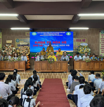 Phú Ninh: Phân ban Gia đình Phật tử huyện tổ chức khóa tu mùa hè chủ đề “Sen Trắng Mùa Hạ”