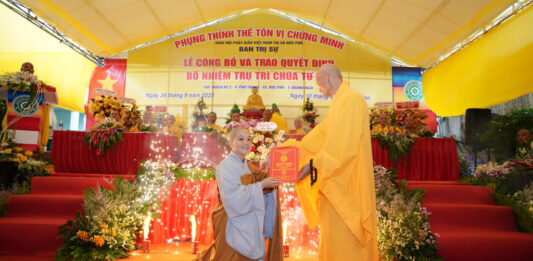 Quảng Ngãi: Bổ nhiệm Sư cô Thích Nữ Nhuận Mai trụ trì chùa Từ Hải