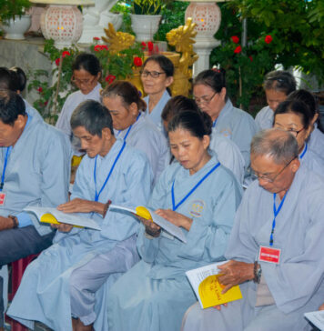 Điện Bàn: Khóa tu bát quan trai cụm cánh Tây tại chùa Ngọc Châu