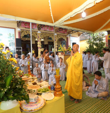 Thăng Bình: Chùa Trà Long tổ chức lễ an vị Phật, trai đàn cầu siêu, chẩn tế và tặng quà cho bà con