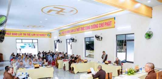 Núi Thành: BTS PG huyện tổ chức Hội nghị tổng kết công tác Phật sự năm 2023