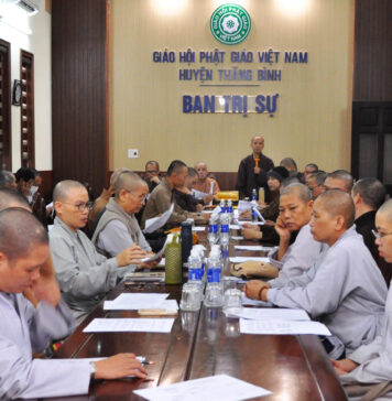 Thăng Bình: Ban Trị sự Phật giáo huyện họp triển khai Phật sự cuối năm 2023