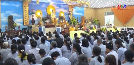 Video QCB: Điện Bàn – Khóa tu Bát quan trai các đạo tràng phía Đông tại chùa Quán Thế Âm