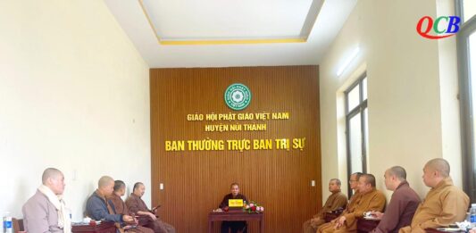 Núi Thành: Ban Thường trực BTS PG huyện họp chuẩn bị Đại lễ Phật thành đạo và khoá tu an lạc