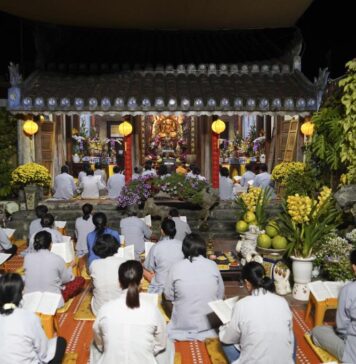 Hội An: Trang nghiêm lễ khai kinh Dược Sư tại chùa Phổ Triêm