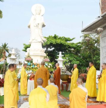 Tam Kỳ: Lễ an vị tôn tượng Bồ-tát Quán Thế Âm tại chùa Phú Quang