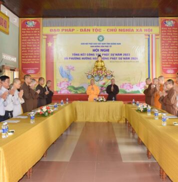 Ban hướng dẫn Phật tử tỉnh Quảng Nam tổng kết Phật sự năm 2023, đề ra phương hướng hoạt động năm 2024