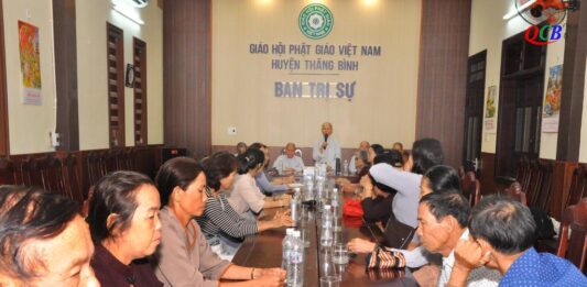 Thăng Bình: Ban Từ thiện Xã hội Phật giáo huyện họp triển khai Phật sự mùa Phật đản PL.2568